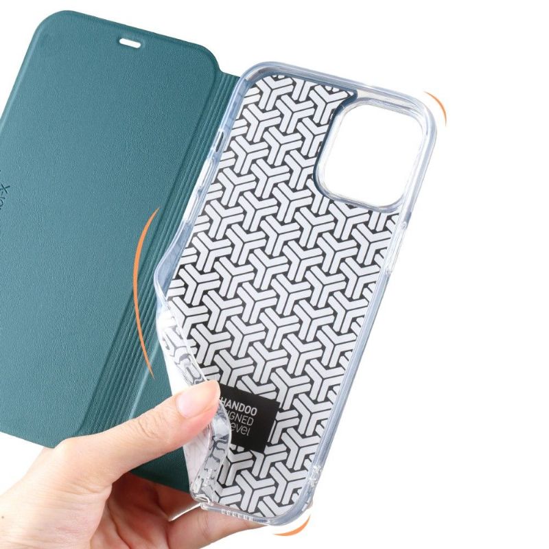 Kryty Na Mobil Na iPhone 12 Mini Flipové Pouzdro Umělá Kůže