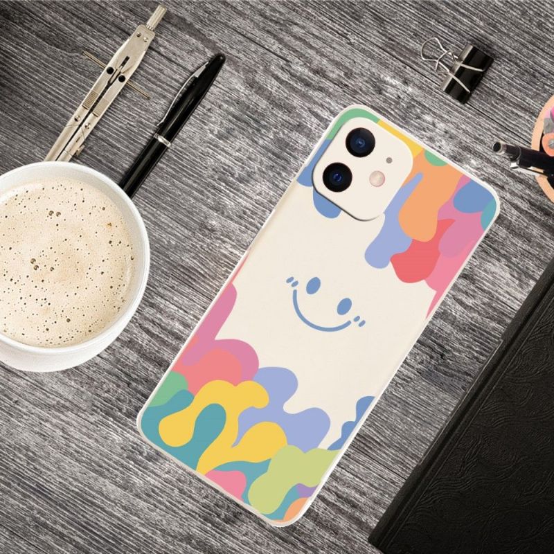 Kryty Na Mobil Na iPhone 12 Mini Usmívající Se Silikonový Splash