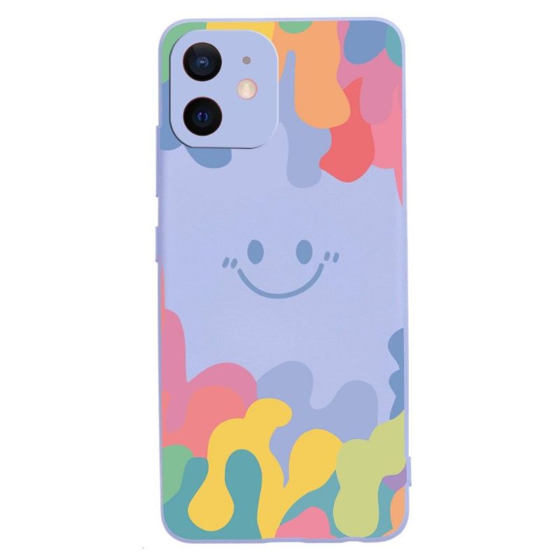 Kryty Na Mobil Na iPhone 12 Mini Usmívající Se Silikonový Splash