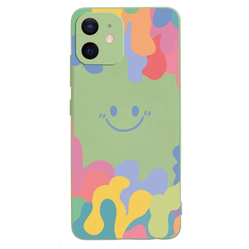Kryty Na Mobil Na iPhone 12 Mini Usmívající Se Silikonový Splash