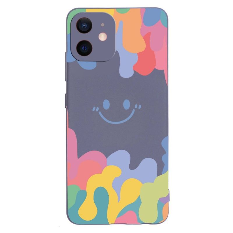 Kryty Na Mobil Na iPhone 12 Mini Usmívající Se Silikonový Splash