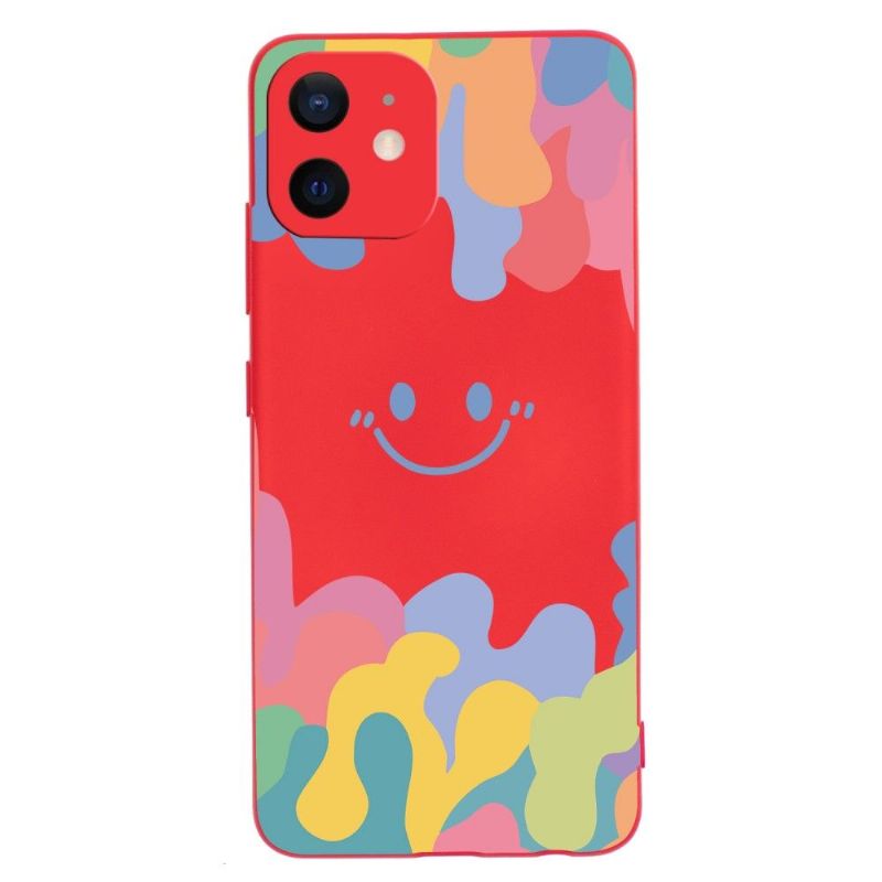 Kryty Na Mobil Na iPhone 12 Mini Usmívající Se Silikonový Splash