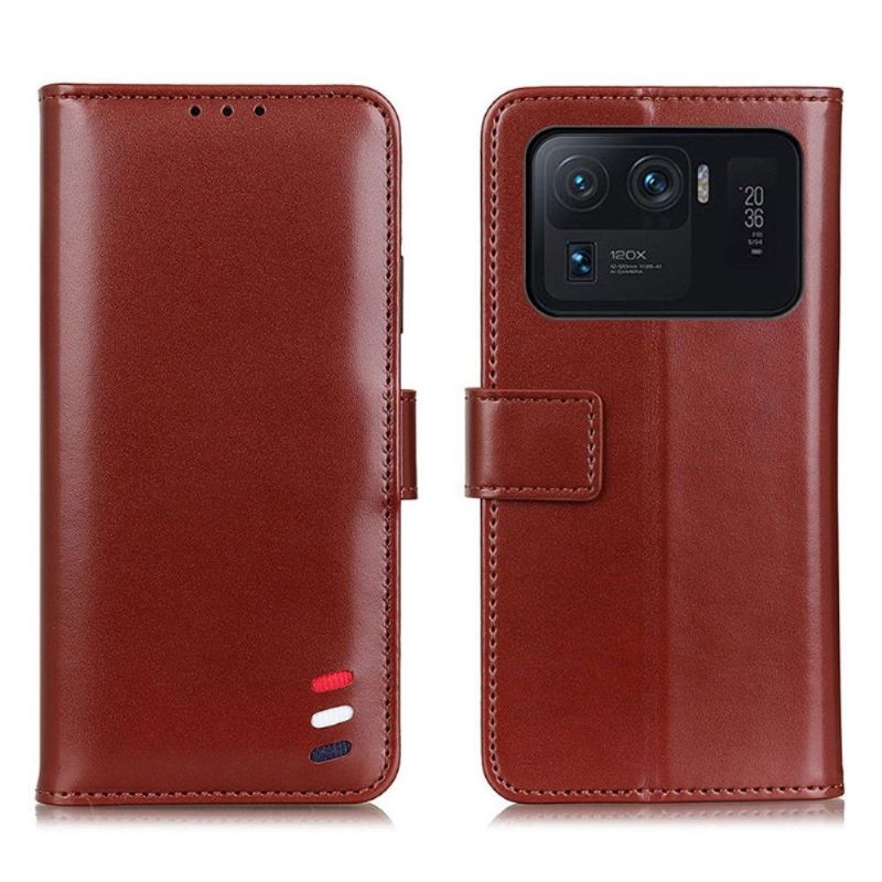 Flipové Pouzdro Na Xiaomi Mi 11 Ultra Funkce Podpory Melodických Kožených Efektů