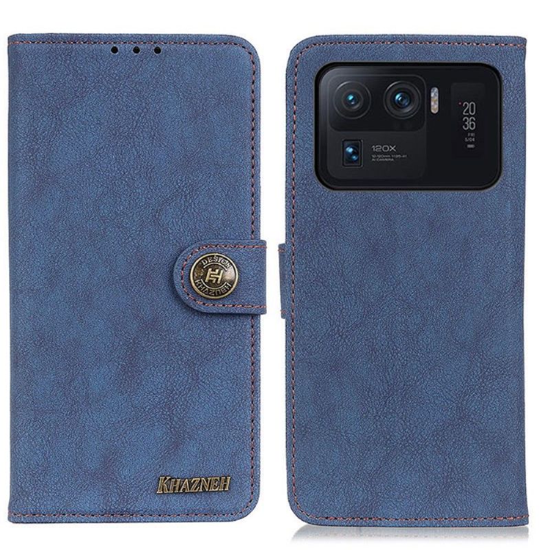 Flipové Pouzdro Na Xiaomi Mi 11 Ultra Khazneh Retro Kožený Efekt