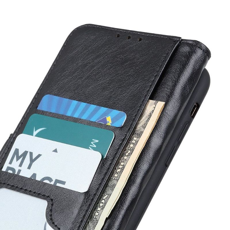 Flipové Pouzdro Na Xiaomi Mi 11 Ultra Kožený Efekt Na Zadní Straně