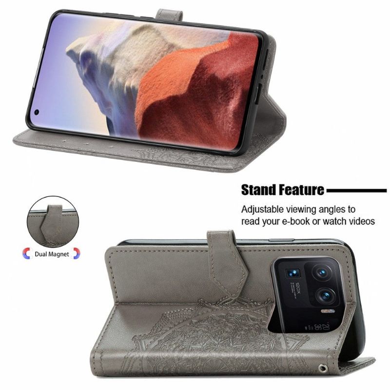 Flipové Pouzdro Na Xiaomi Mi 11 Ultra Mandala Reliéf Z Umělé Kůže