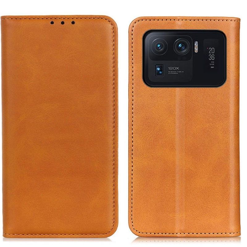 Kožené Pouzdro Na Xiaomi Mi 11 Ultra Flipové Pouzdro Simone Ve Věku