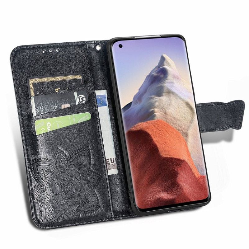 Kožené Pouzdro Na Xiaomi Mi 11 Ultra Pomocný Motýl