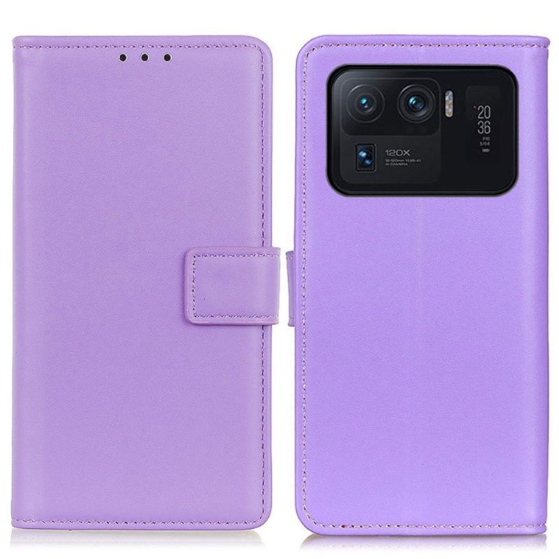 Kožené Pouzdro Na Xiaomi Mi 11 Ultra Základní Umělá Kůže