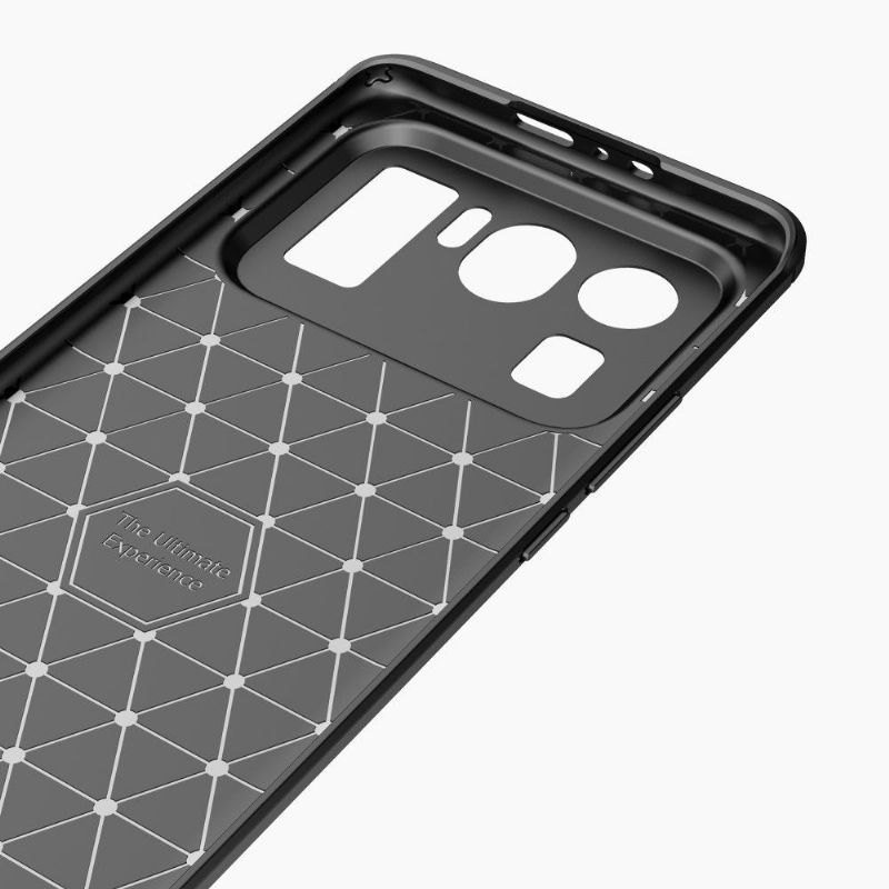 Kryt Na Xiaomi Mi 11 Ultra Flexibilní Kartáčovaný Efekt