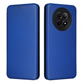 Kožené Pouzdro Realme 12 / 12x 5g Kryty Na Mobil Uhlíkové Vlákno