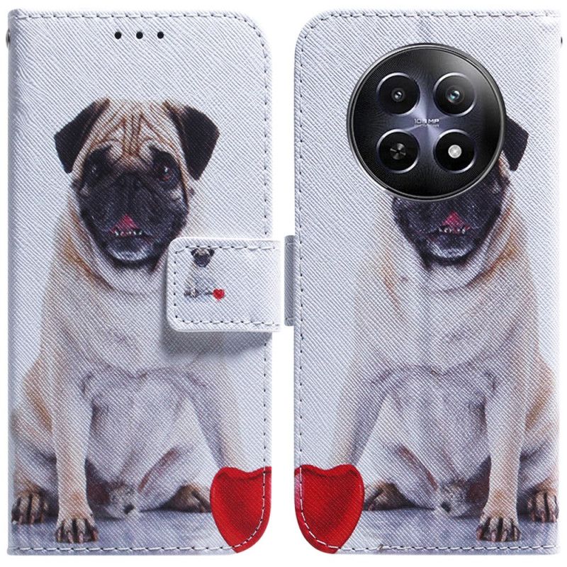 Kožený Kryt Na Realme 12 / 12x 5g Mops Pes