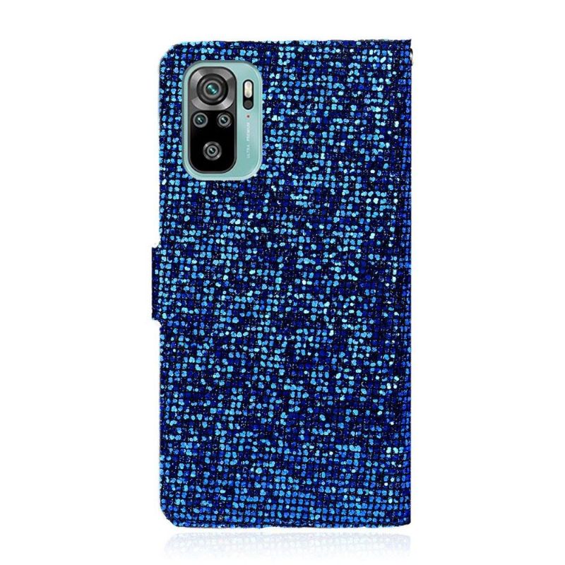 Flipové Pouzdro Na Xiaomi Redmi Note 10 4G / Note 10S Držák Na Třpytivé Karty