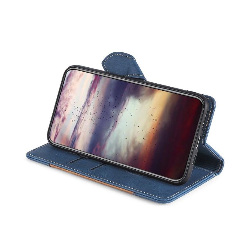 Flipové Pouzdro Na Xiaomi Redmi Note 10 4G / Note 10S Dvoubarevné Švy
