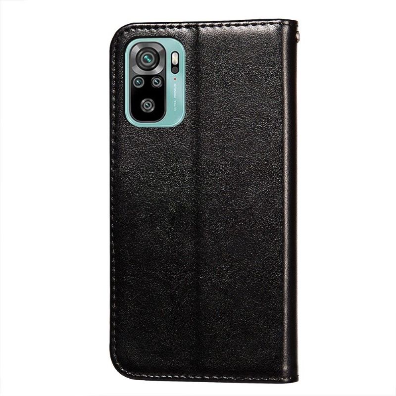 Flipové Pouzdro Na Xiaomi Redmi Note 10 4G / Note 10S Kožený Efekt Rebeky