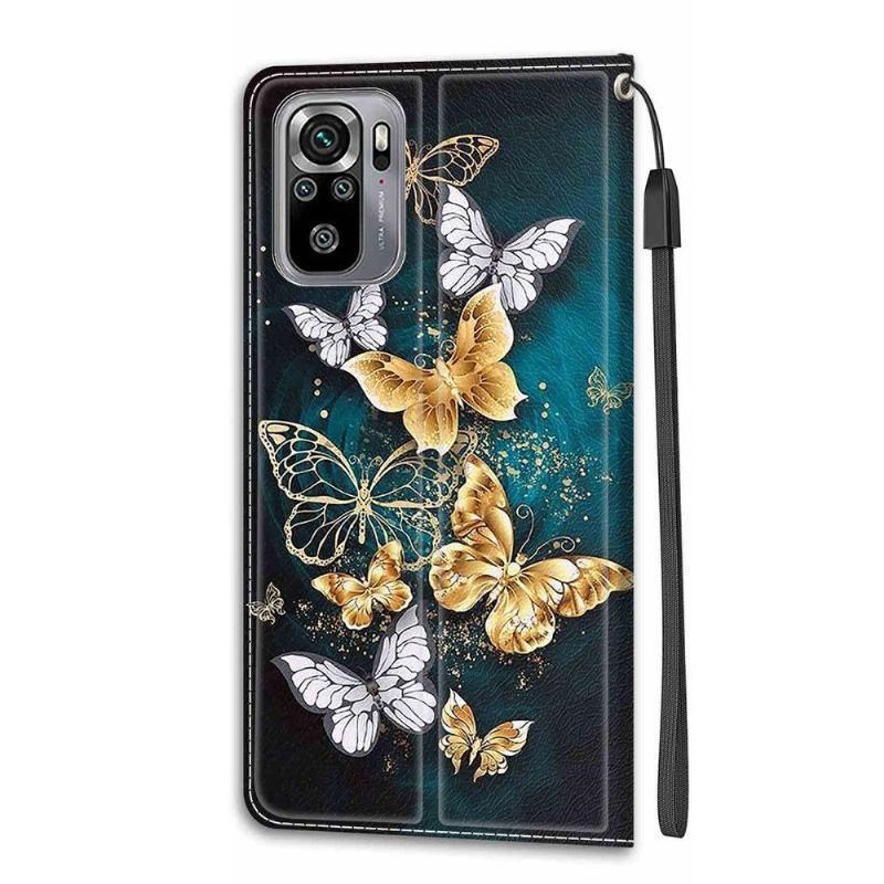 Flipové Pouzdro Na Xiaomi Redmi Note 10 4G / Note 10S Motýli
