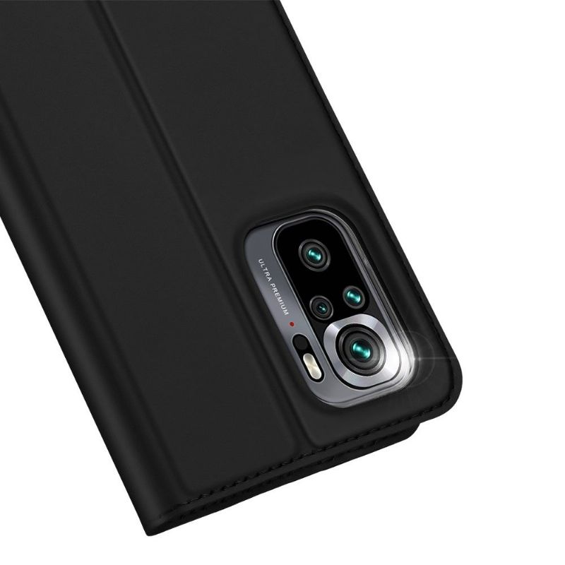 Flipové Pouzdro Na Xiaomi Redmi Note 10 4G / Note 10S Obchodní Saténový Efekt