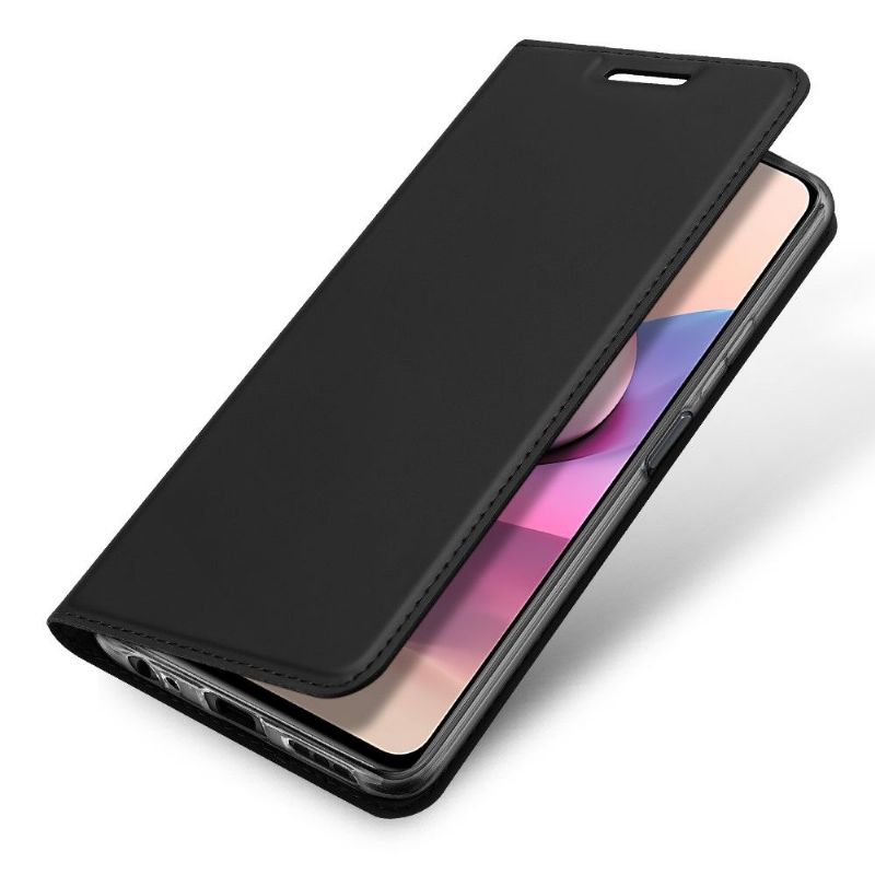 Flipové Pouzdro Na Xiaomi Redmi Note 10 4G / Note 10S Obchodní Saténový Efekt