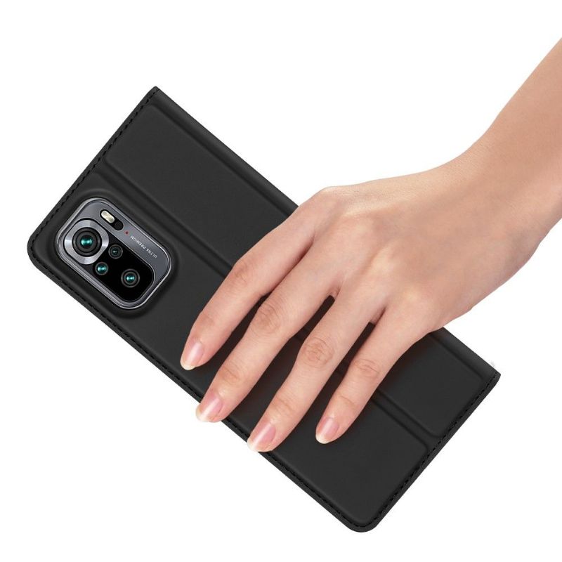 Flipové Pouzdro Na Xiaomi Redmi Note 10 4G / Note 10S Obchodní Saténový Efekt