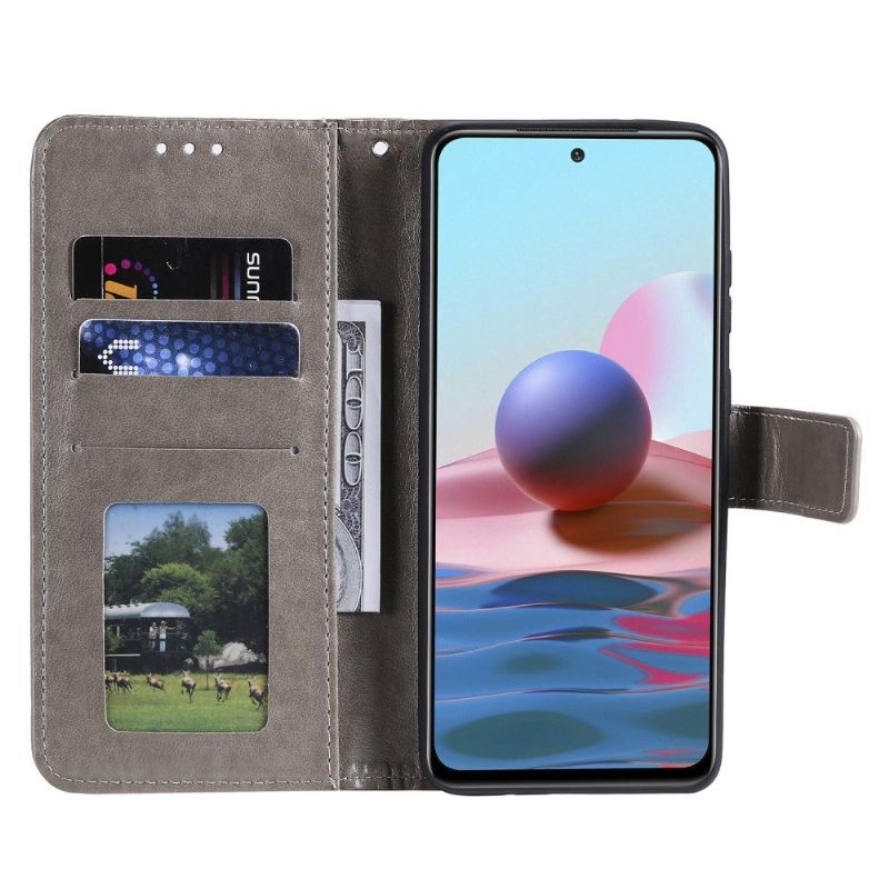 Flipové Pouzdro Na Xiaomi Redmi Note 10 4G / Note 10S Sluneční Mandala