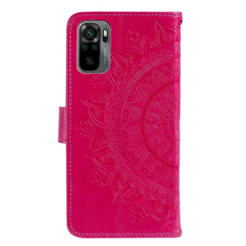 Flipové Pouzdro Na Xiaomi Redmi Note 10 4G / Note 10S Sluneční Mandala