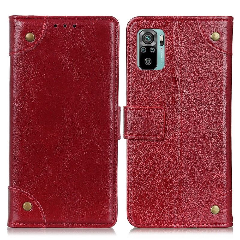 Flipové Pouzdro Na Xiaomi Redmi Note 10 4G / Note 10S Vintage Nappa