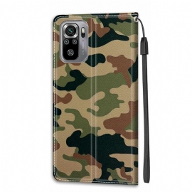 Kožené Pouzdro Na Xiaomi Redmi Note 10 4G / Note 10S Kamufláž