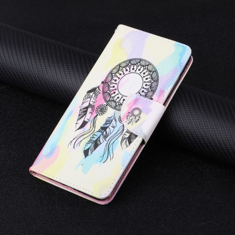 Kožené Pouzdro Na Xiaomi Redmi Note 10 4G / Note 10S Lapač Snů