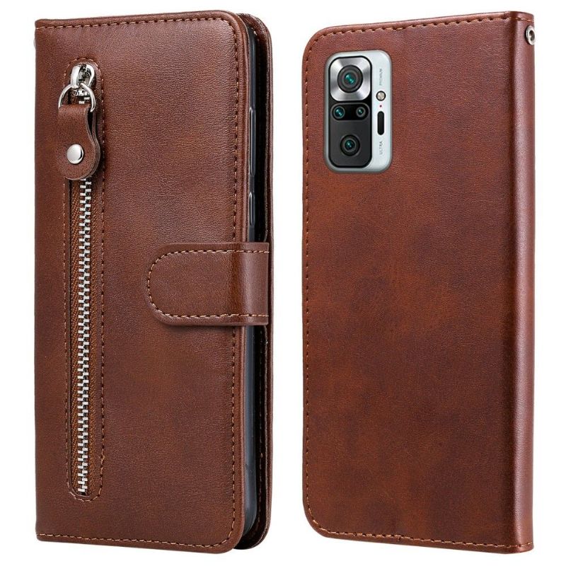 Kožené Pouzdro Na Xiaomi Redmi Note 10 4G / Note 10S Peněženkové Pouzdro Peněženka Elena