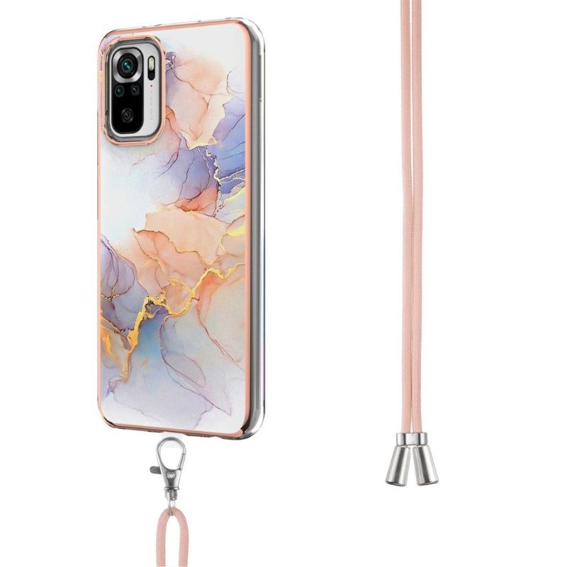 Kryt Na Xiaomi Redmi Note 10 4G / Note 10S Na Lana Barevný Mramor
