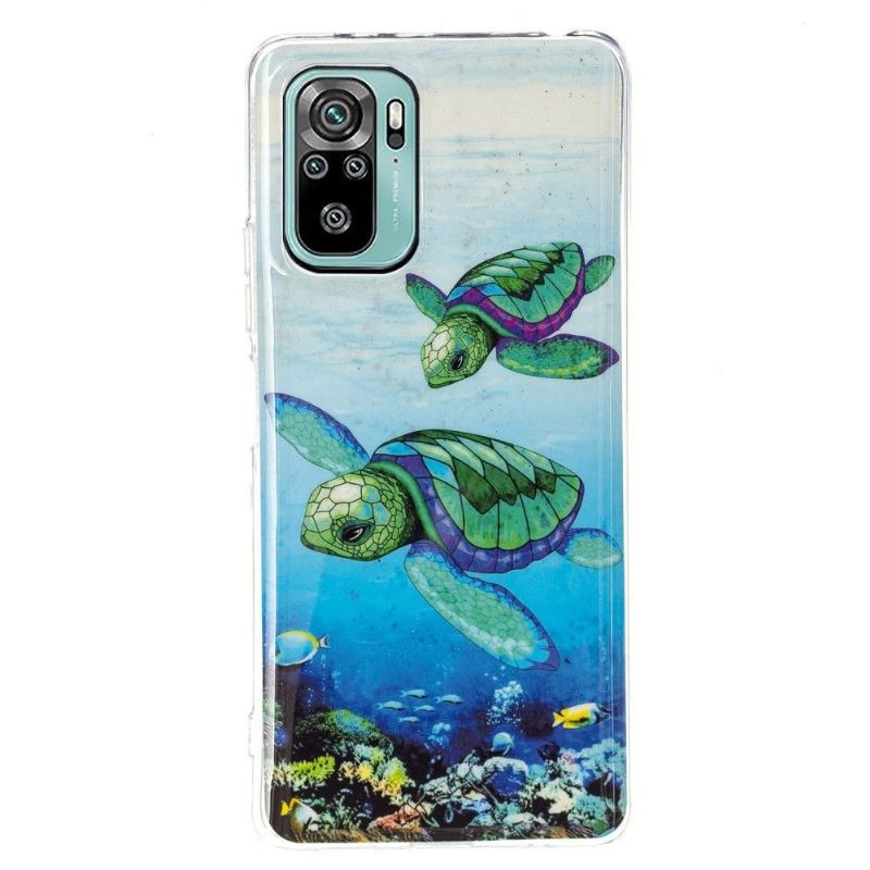 Kryty Na Mobil Na Xiaomi Redmi Note 10 4G / Note 10S Fluorescenční Želvy