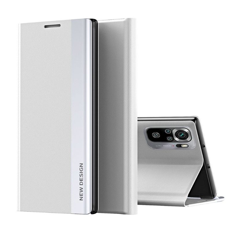Pouzdra Na Xiaomi Redmi Note 10 4G / Note 10S Obchodní Magnet S Koženým Efektem