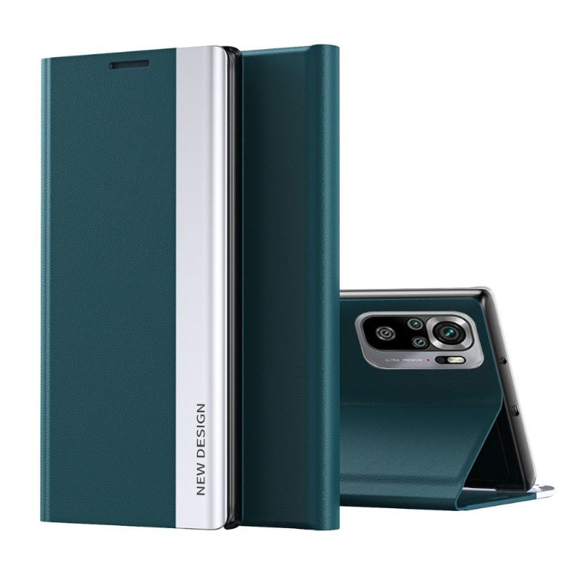 Pouzdra Na Xiaomi Redmi Note 10 4G / Note 10S Obchodní Magnet S Koženým Efektem