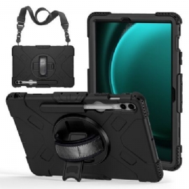 Kryt Samsung Galaxy Tab S9 Fe Plus Multifunkční S Podpěrou A Ramenním Popruhem