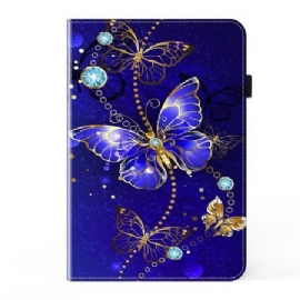 Pouzdra Samsung Galaxy Tab S9 Fe Plus Kryty Na Mobil Diamantový Motýl