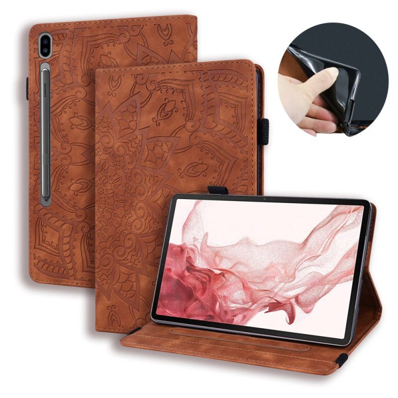 Pouzdro Samsung Galaxy Tab S9 Fe Plus Květinový Vzor