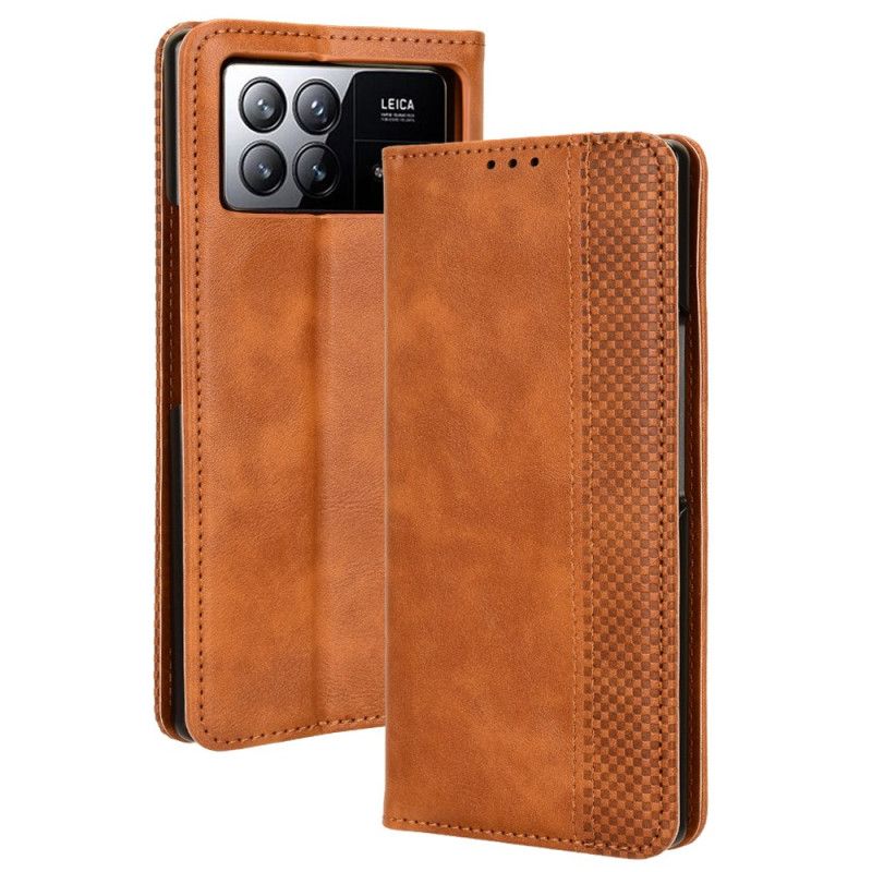 Kožené Pouzdro Folio Xiaomi Mix Fold 3 Vintage Frieze