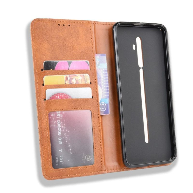 Kožené Pouzdro Folio Na Oppo Reno2 Z Kůže Ve Stylu Cirénius