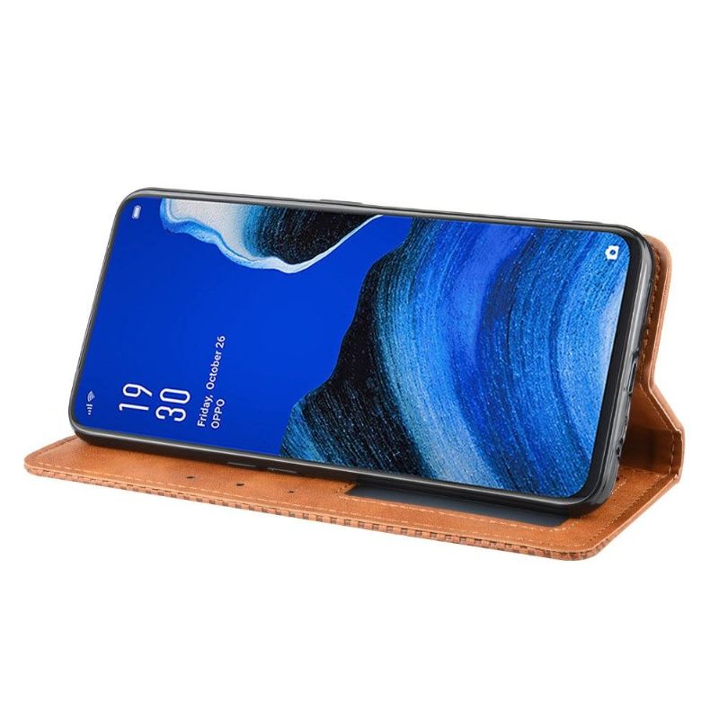 Kožené Pouzdro Folio Na Oppo Reno2 Z Kůže Ve Stylu Cirénius