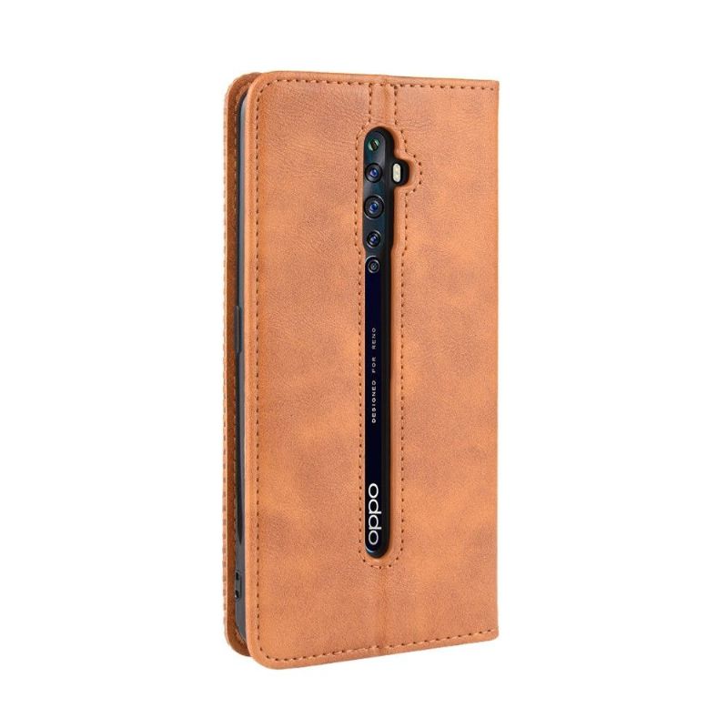 Kožené Pouzdro Folio Na Oppo Reno2 Z Kůže Ve Stylu Cirénius