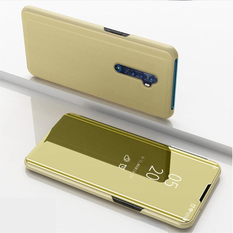 Kryt Na Oppo Reno2 Z Flipové Pouzdro Zrcadlový Efekt