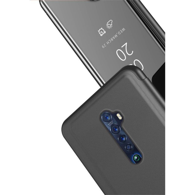 Kryt Na Oppo Reno2 Z Flipové Pouzdro Zrcadlový Efekt