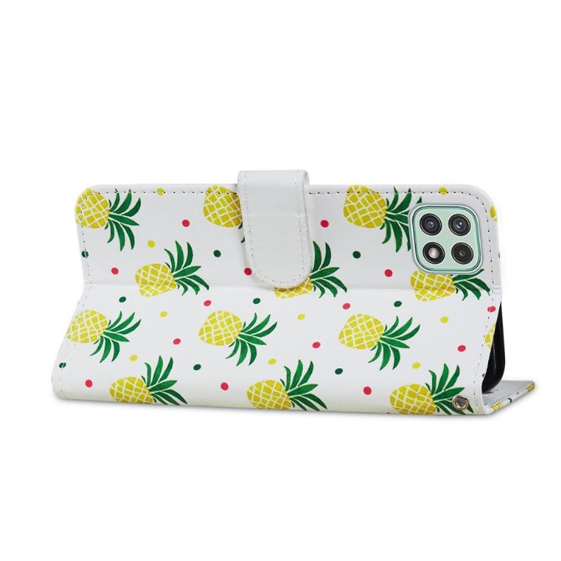 Flipové Pouzdro Na Samsung Galaxy A22 5G Ananas