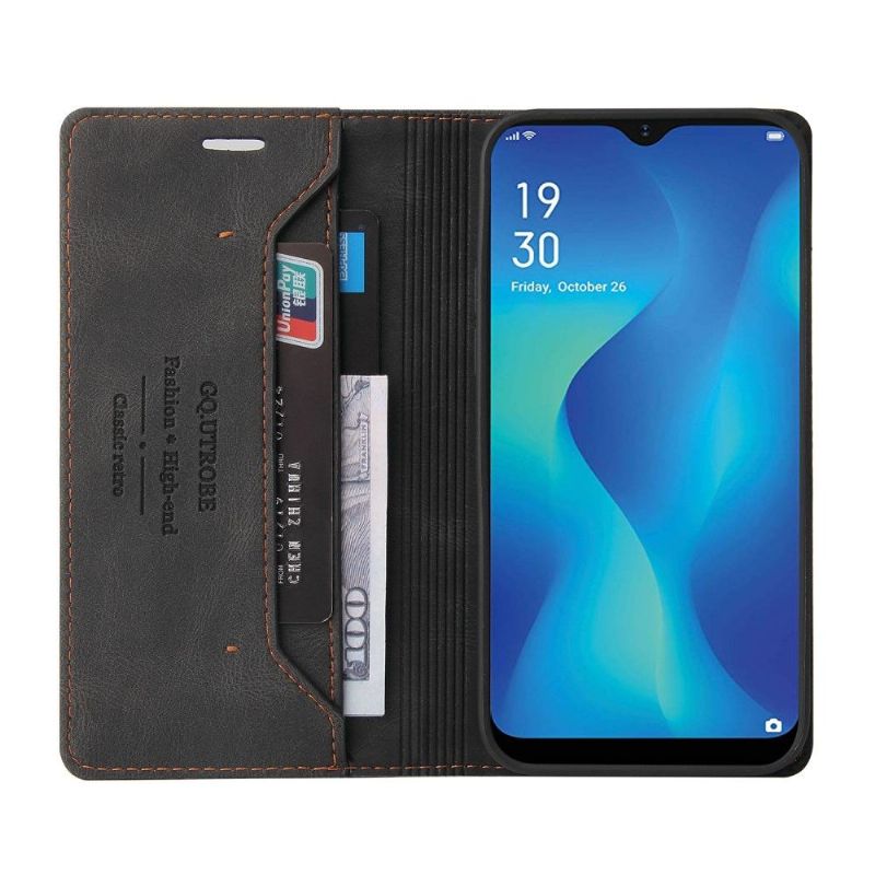 Flipové Pouzdro Na Samsung Galaxy A22 5G Gq.utrobe Faux Leather Retro