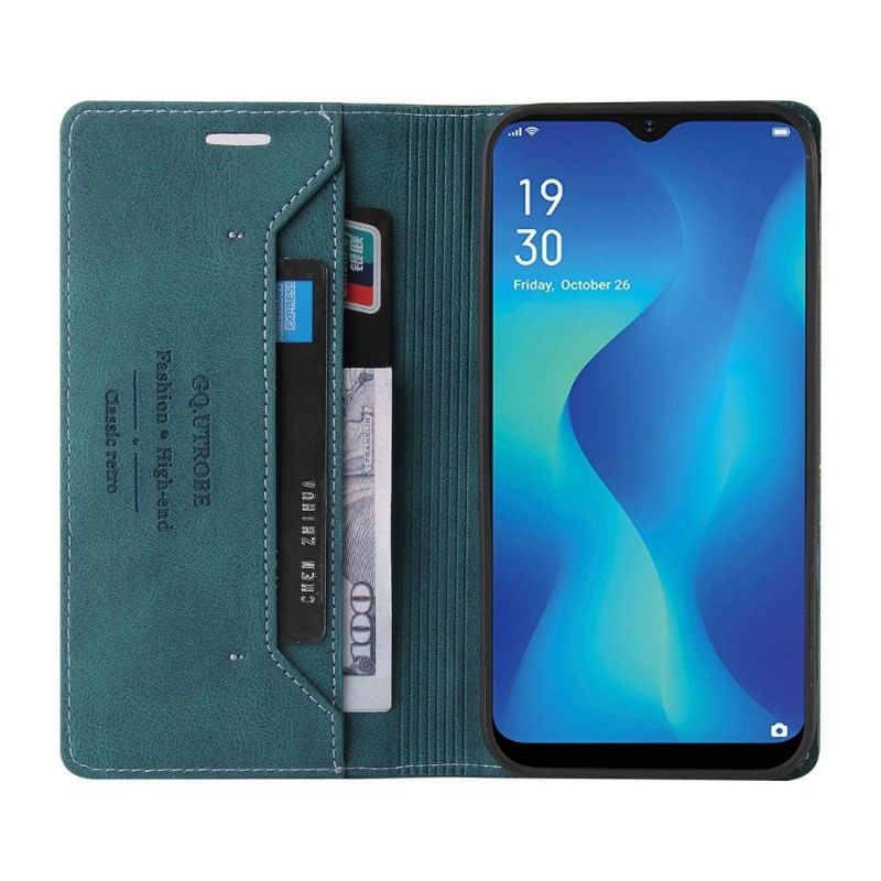 Flipové Pouzdro Na Samsung Galaxy A22 5G Gq.utrobe Faux Leather Retro