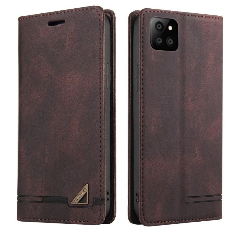 Flipové Pouzdro Na Samsung Galaxy A22 5G Gq.utrobe Faux Leather Retro