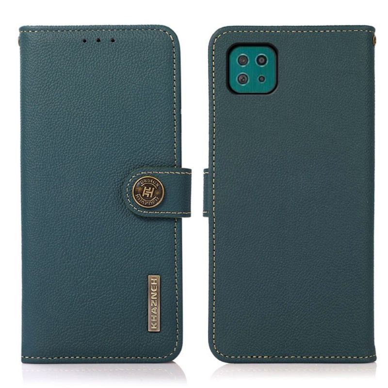 Flipové Pouzdro Na Samsung Galaxy A22 5G Klasická Kůže Khazneh