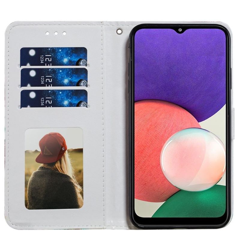 Flipové Pouzdro Na Samsung Galaxy A22 5G Leopardí Vzor