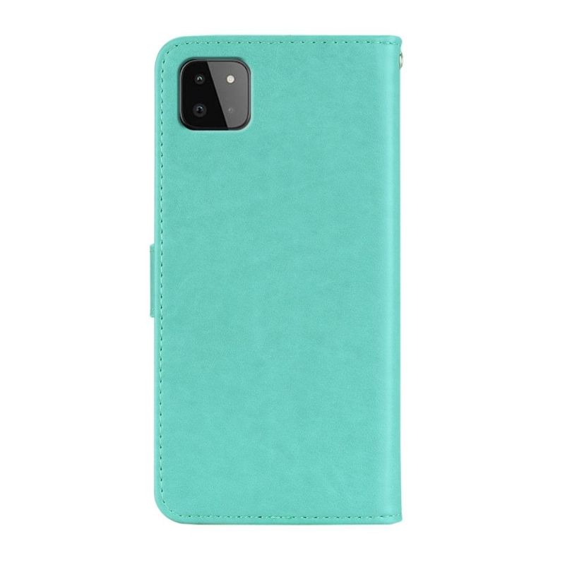 Flipové Pouzdro Na Samsung Galaxy A22 5G Reliéfní Sova
