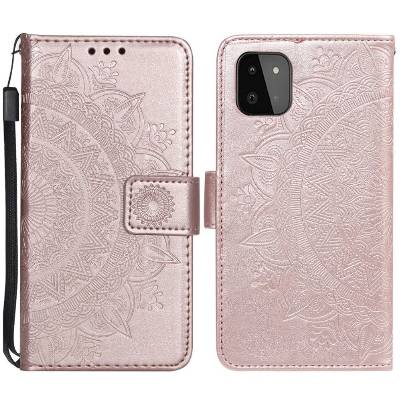 Flipové Pouzdro Na Samsung Galaxy A22 5G Sluneční Mandala